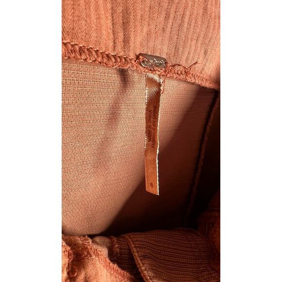 Free People Every Minute Every Hour Terra Cotta Button-Up Mini Skirt Size 6 EUC - Picture 7 of 10